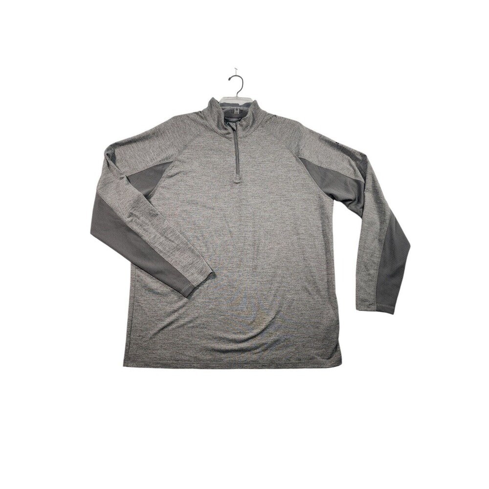 Puma Golf Men's Grey Heather Core 1/4 Zip Golf Popover Size Large